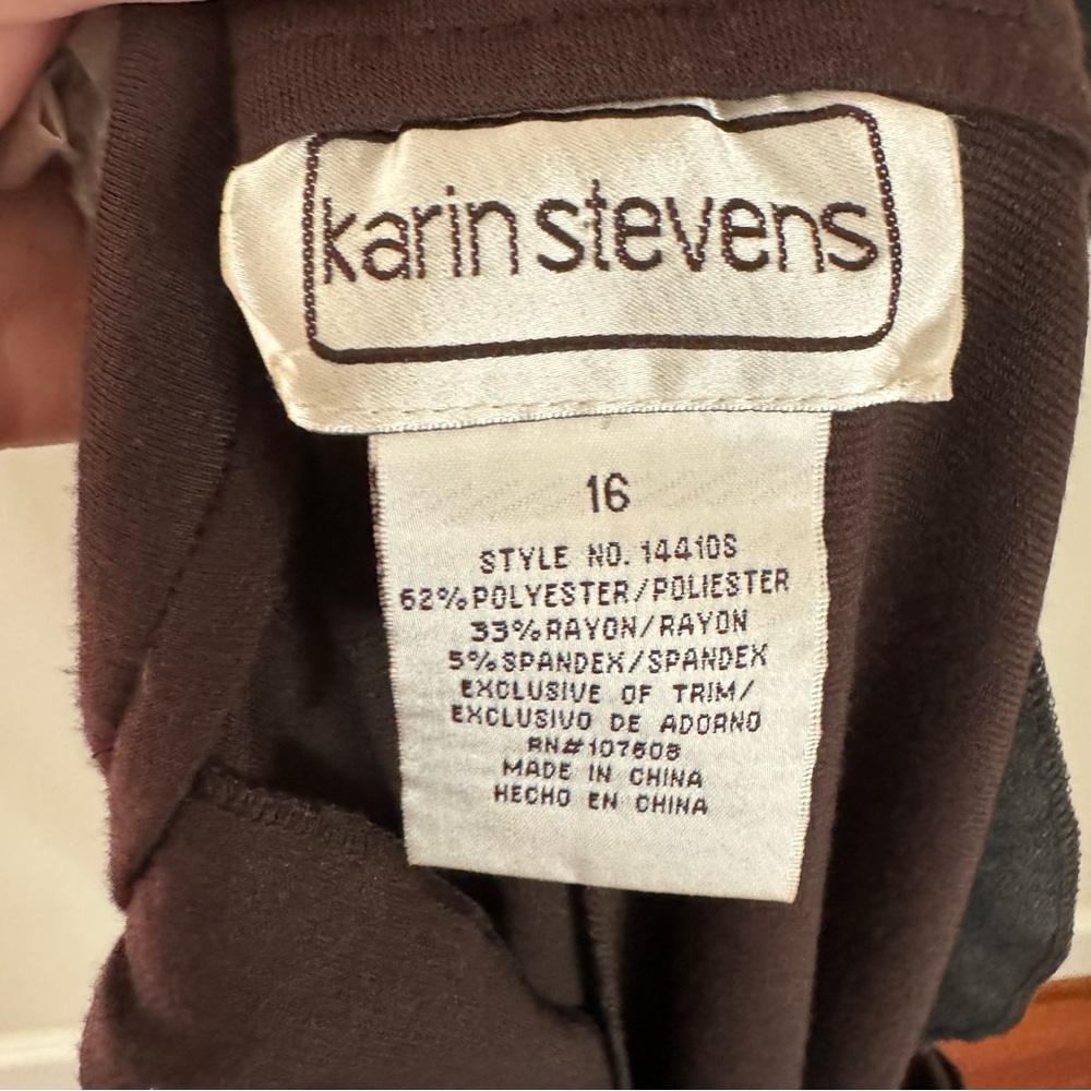 Mod Karin Stevens Brown Button Collar Dress - Picture 8 of 8